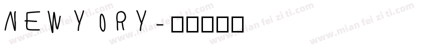 NEW YORY字体转换